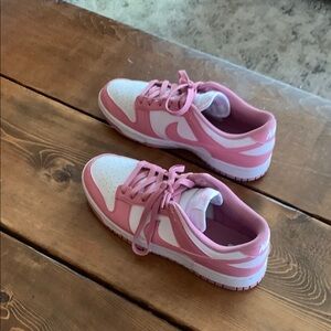 Nike Duo-Tone Pink and White Sneakers
